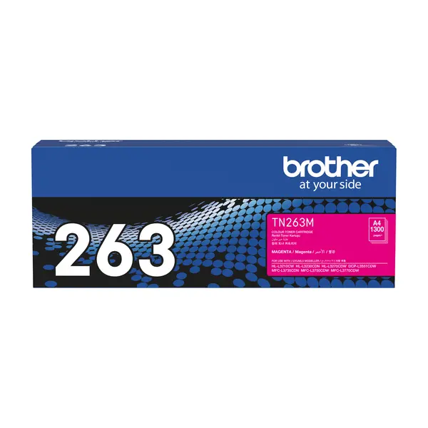 Brother兄弟牌 TN263 M 洋紅色碳粉匣