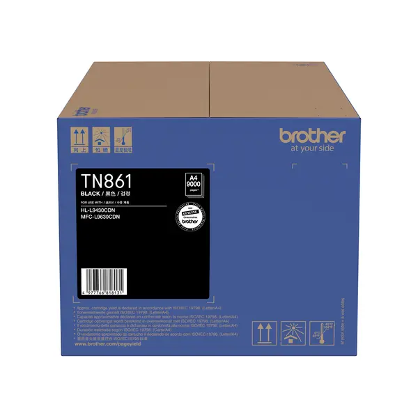 Brother兄弟牌 TN861 BK 黑色碳粉匣