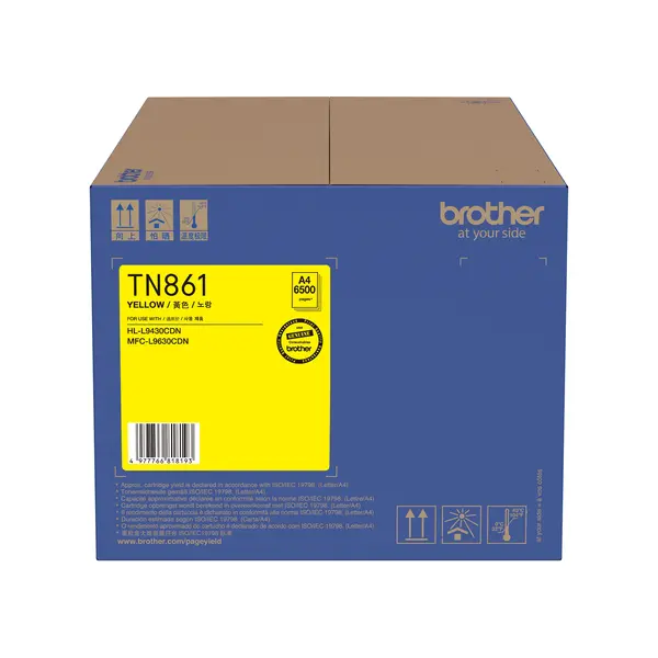Brother兄弟牌 TN861 Y 黃色碳粉匣
